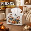 1pc Party Tissue Box, Vintage Country Harvest, Multifunctional Tissue Holder, Pumpkin Bat Spooky Season, Outdoor Party Supplies, Everyday Desktop Tiss
