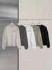 Men's Fleece Hoodie - European & American High Street Style, Round Neck, Loose Fit for Autumn/Winter.