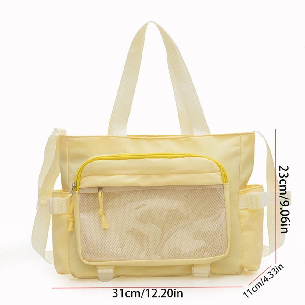 Harajuku JK Shoulder Bag Large Capacity Lolita Handbag Lovely Transparent Itabag  Shopping