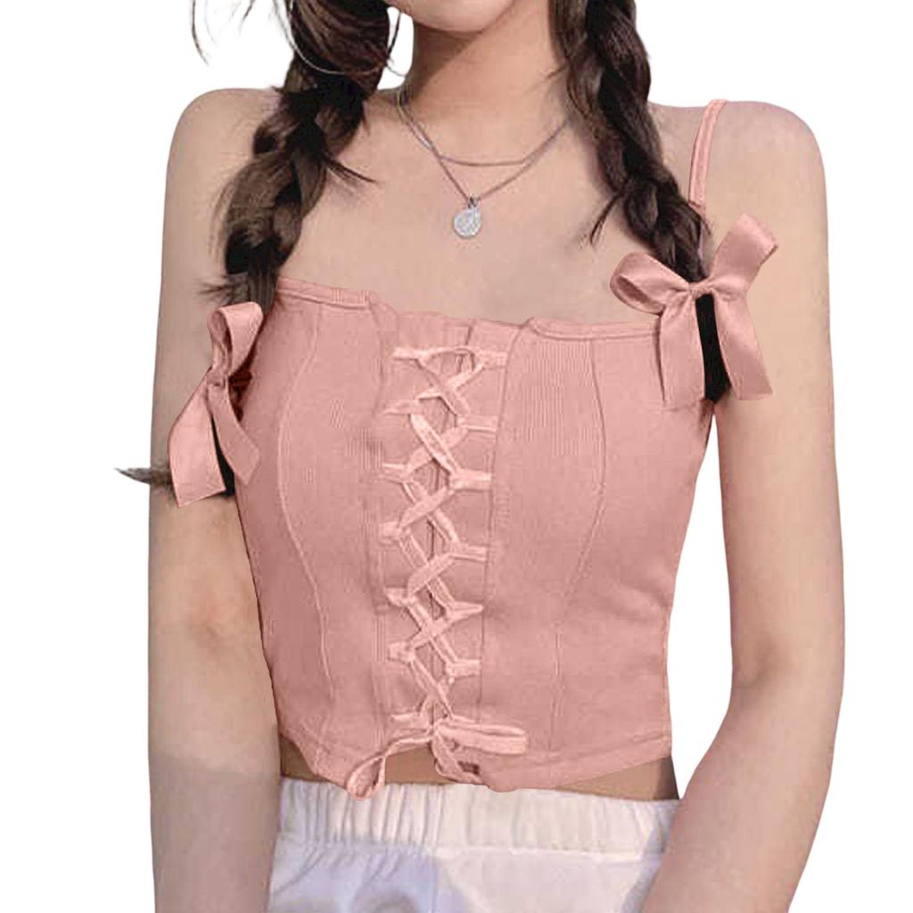 Women's Loose Casual Solid Color Camisole Strap Top Solid Color Camisole Strap Top