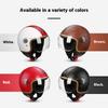 Four Seasons Universal Classic Vintage Leather Electric Vehicle Motorcycle Helmet Harley Helmet Scooter Men's and Women's Half Helmets