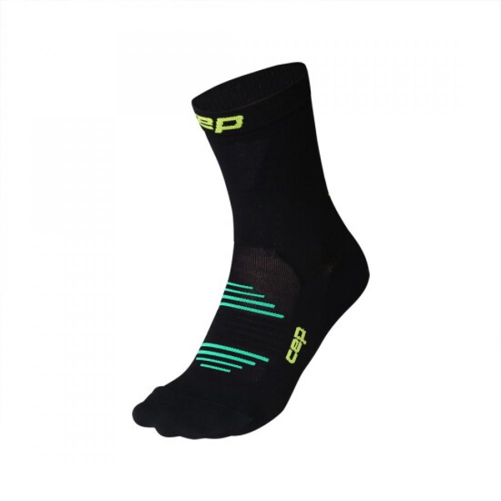 Cep Pro Run Ultralight Mid Cut Socks Black Wp9c5p Black
