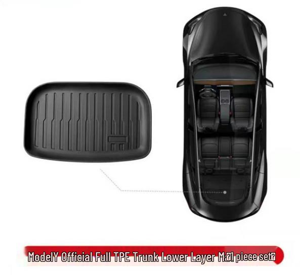 Refreshed Tesla Model Y Front & Rear TPE Trunk Mats - Upgraded Interior Accessories