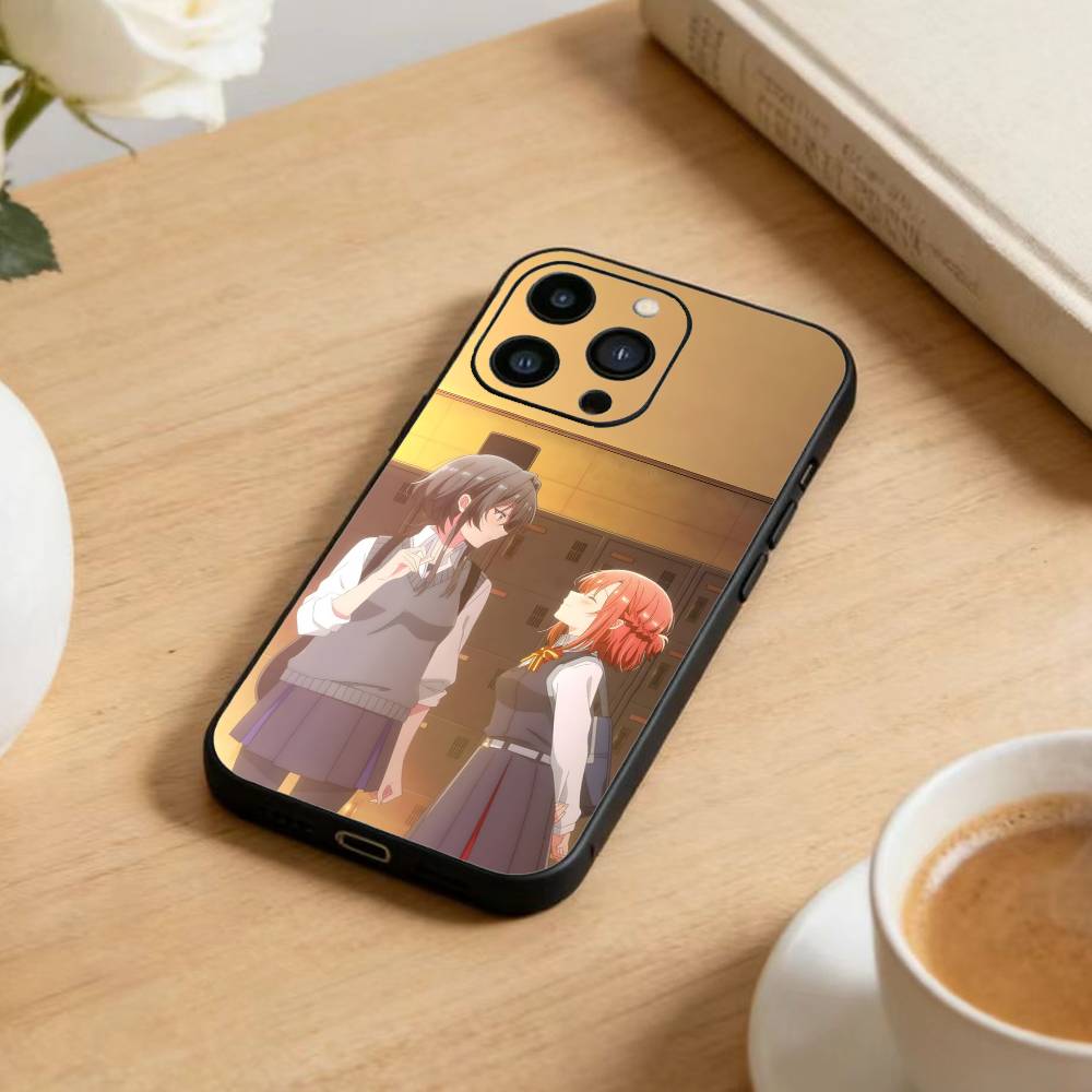 Asanagi Yori and Kino Himari Phone Case For iPhone 17 16 15 14 13 12 Max Plus Silicone Black Cover