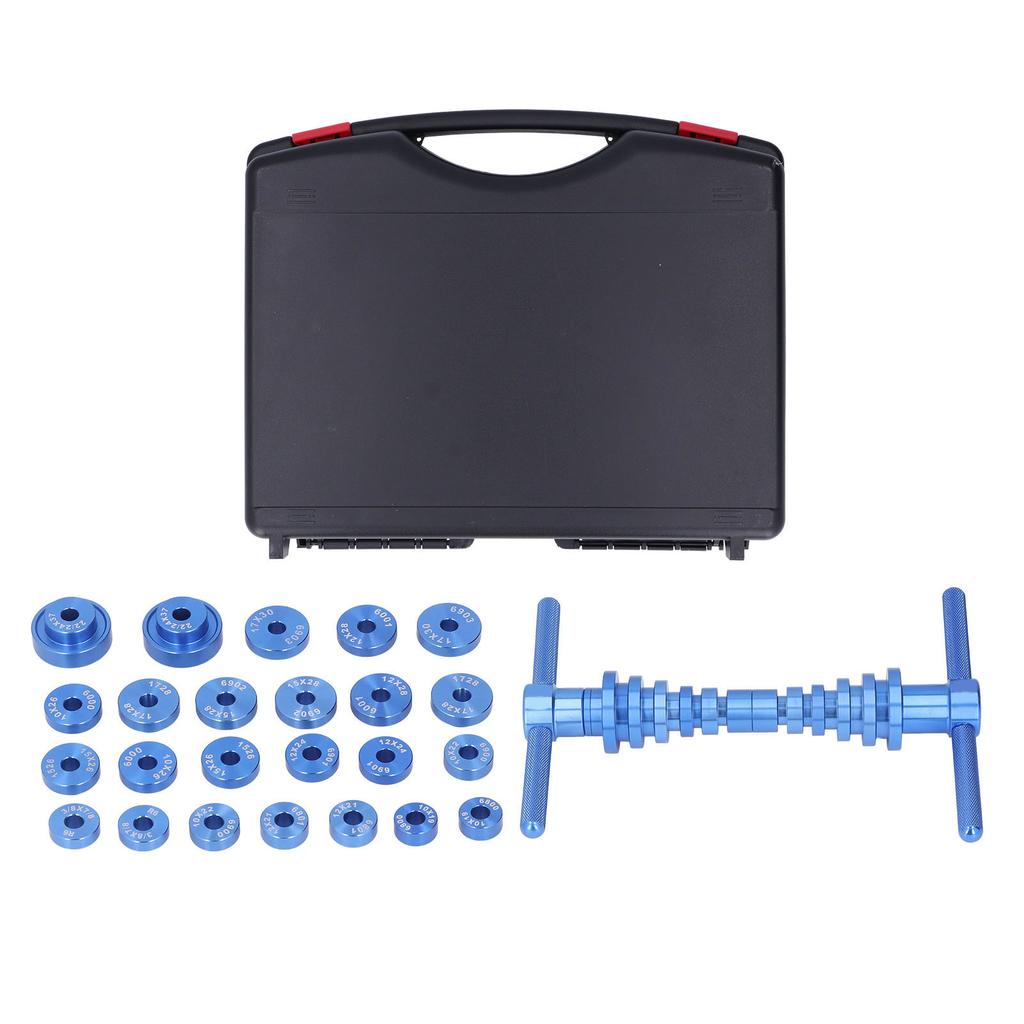 Bicycle Bearing Press Set Aluminum Alloy Hub Bearing Installation Drift Kit with 18 Pairs Press