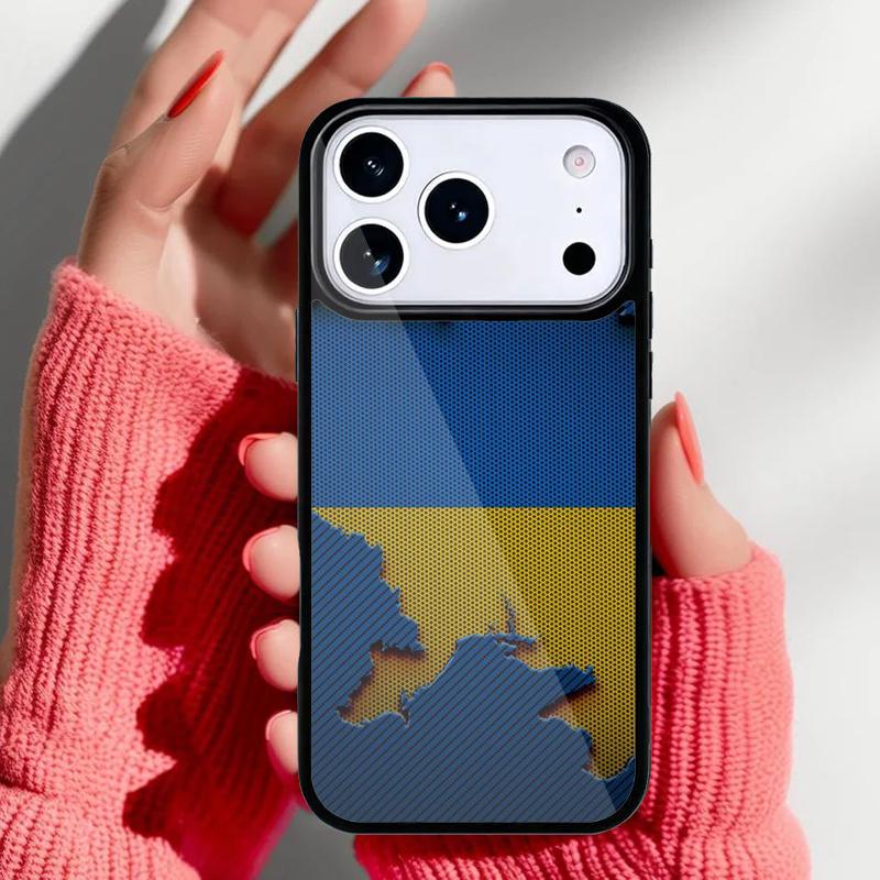 Grungy I Love U=kraine Heart Flag Phone Case for iPhone 17 16 15 14 13 Pro Max Back Cover for 12 11 Pro Coque