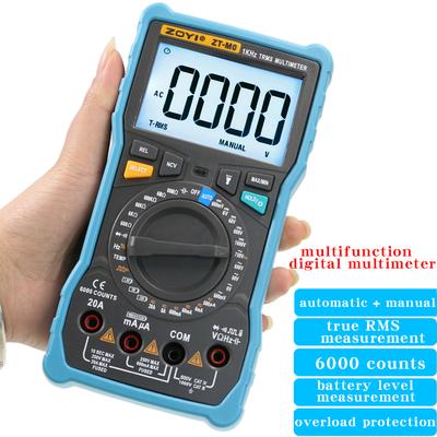 ZOYI ZT-MO Automatisches + manuelles intelligentes Elektriker-Multimeter Hochpräzises digitales Multimeter mit automatischer Bereichswahl