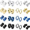 16-Piece Fashion Earring Set: Cross-Border Hot-Selling Double-Sided, Simple Barbell, Round, and Coil Studs