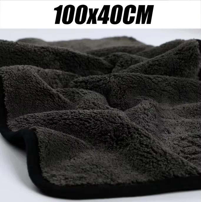 Verdicktes Mikrofasermotorrad-Reinigungstuch Autowaschhandtücher Doppellagig Trocknungspflege Detaillierung Autoreinigung Saugfähiges Tuch