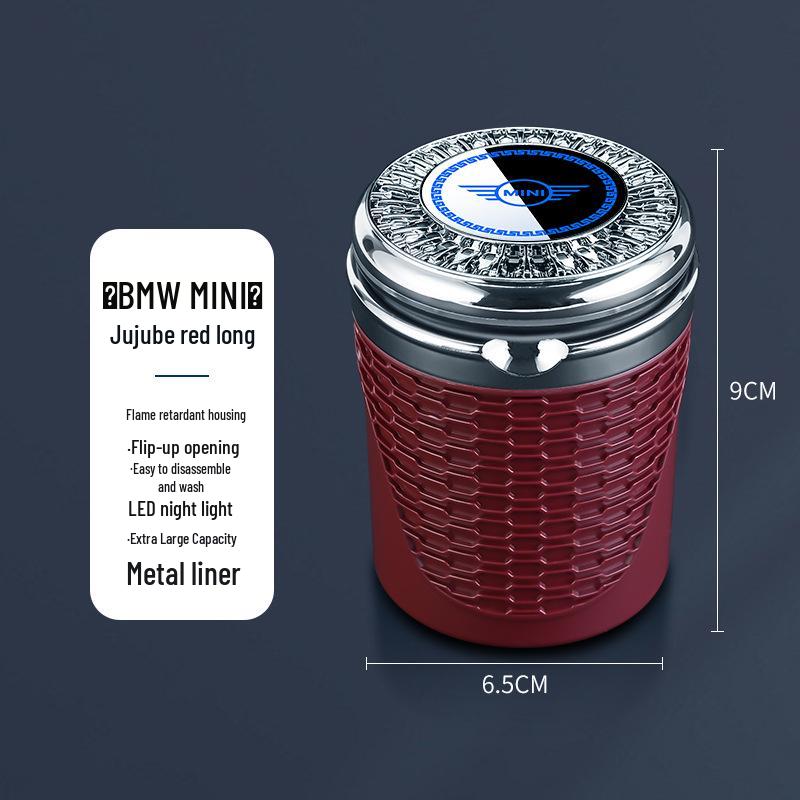 BMW MINI Stylish Covered Metal Ashtray for Interior Decor
