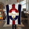 Willem II Tilburg Flannel Blanket, High quality Comfortable for All Seasons, Home Decor, Warmth and Comfort