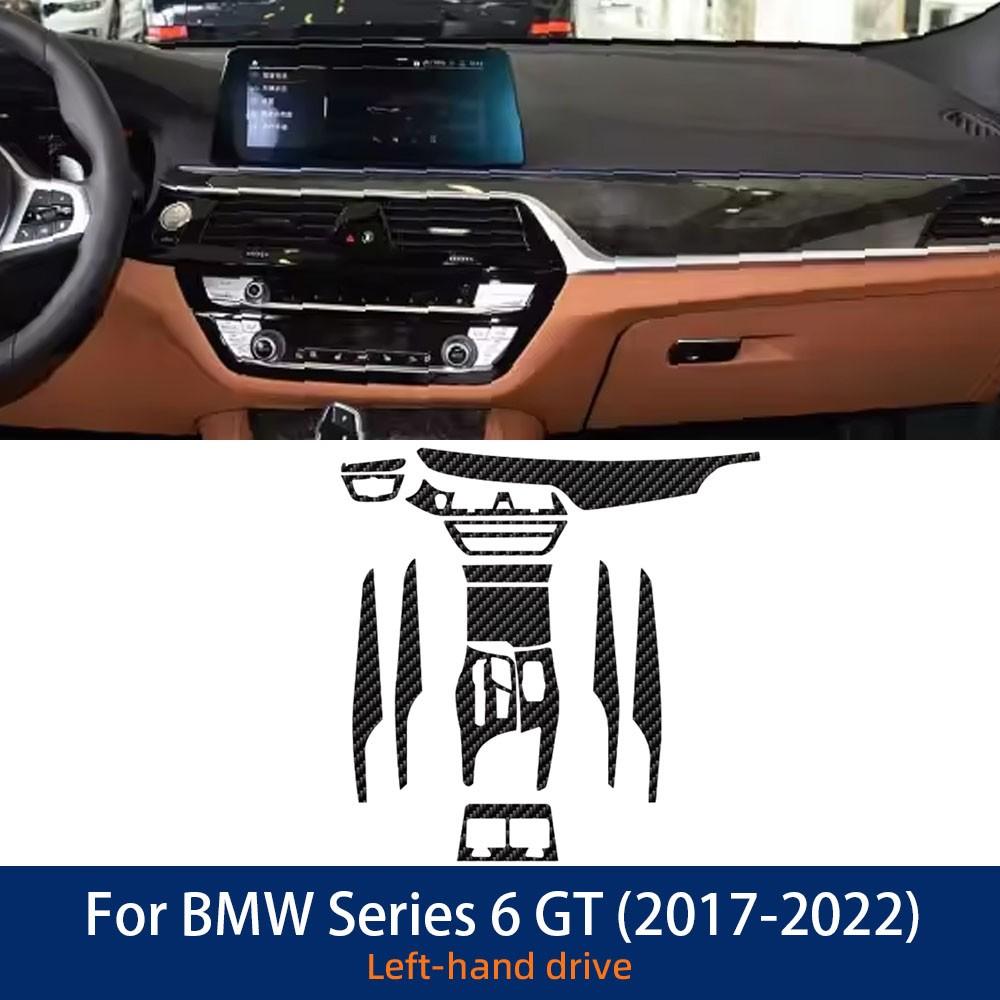 TPU Protective Film for BMW 6 Series GT G32 2017-2022 Interior Anti-Scratch Transparent Sticker Set / RHD чёрный