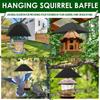 Squirrel Baffle Metal Bird Feeder Rod Baffle Effective Weatherproof Feeder Squirrel Protective Device for Hanging Bird Feeders