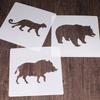 Reusable Animal Painting Stencils Various Pattern Silhouette DIY Craft Templates On Wood Wall Paper Card Canvas Door 9x