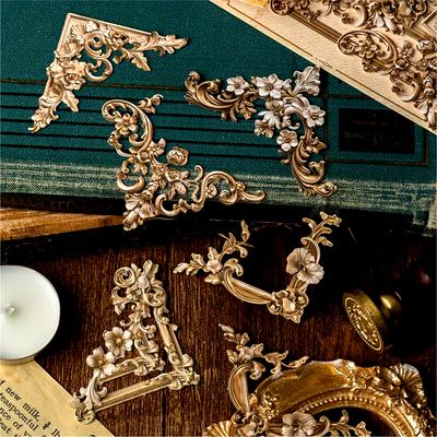 20 ks/balení Klasické časové řady Elegantní rohové samolepky - Vintage dekorace pro scrapbook