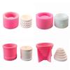 Handwerk Kerzenständer Formen Silikon DIY 3D Kerzenständer Güsse Handgemachtes Geschenk Ton Handwerk Dekorationen Formen