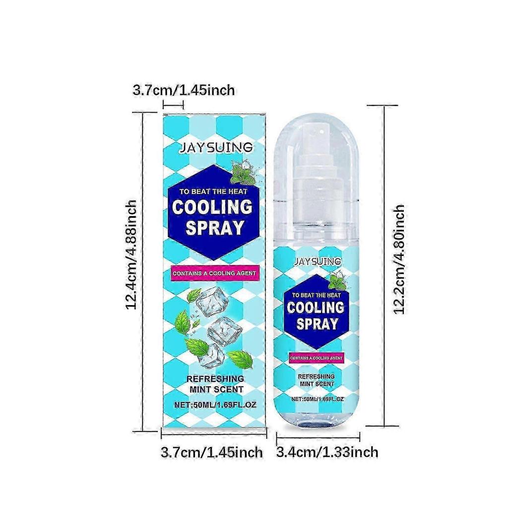 Spray Rinfrescante, 2 Pezzi Estivo Portatile per Esterno Corpo Rinfrescante Lenitivo Non Appiccicoso