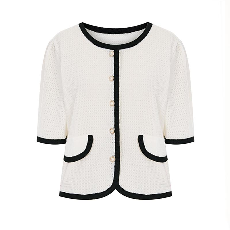 SELLY'S Coco Contrast Line Jacket_I6B-Cjk003