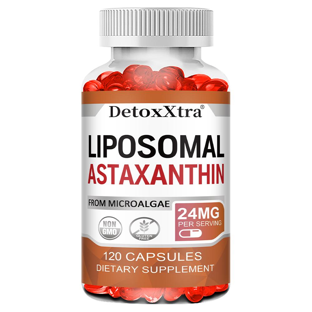 Liposome Astaxanthin 120 Soft Capsules - Balances Skin Cell Health
