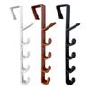 2Pcs Rails Door Hanger Hooks Plastic Convenient Storage Holder Bedroom Home Accessory Clothes Storage Hanging Rack