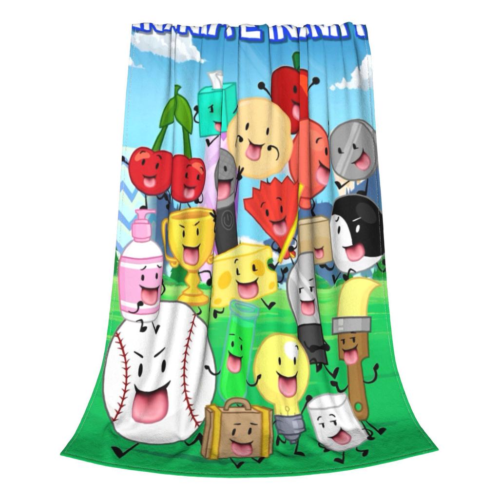Inanimate Insanity Cartoon Blanket All Characters Plush Vintage Soft Throw Blanket Chair Covering Sofa All Season Bedroom