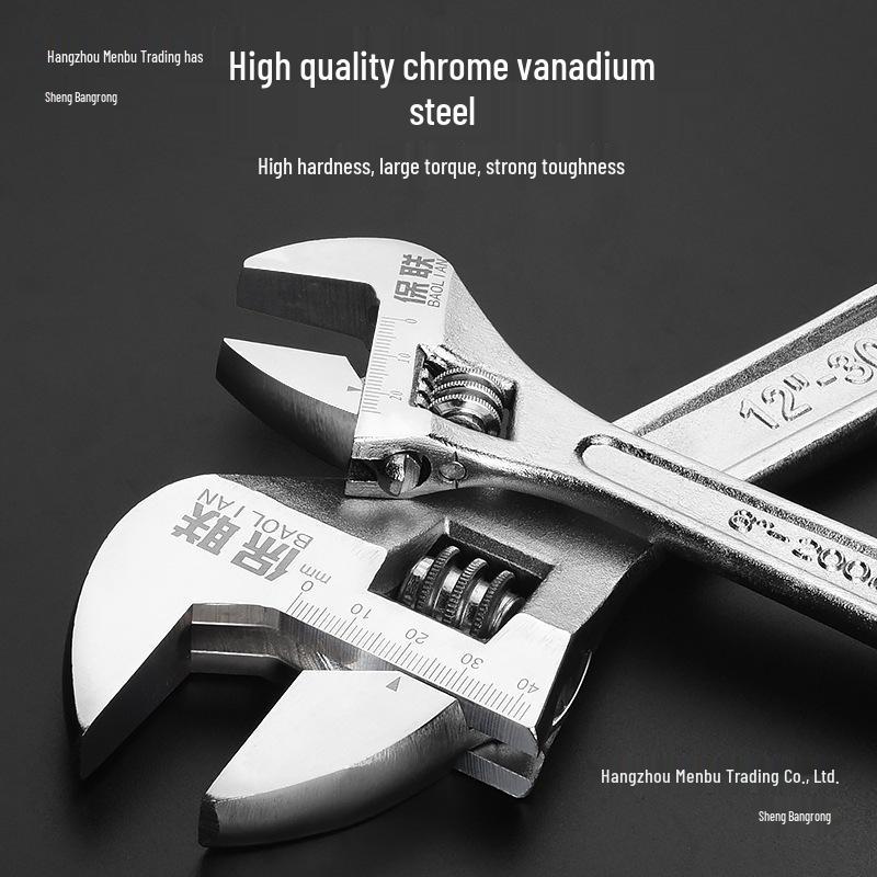 Multifunctional Adjustable Wrench Tool Set with Large and Small Openings