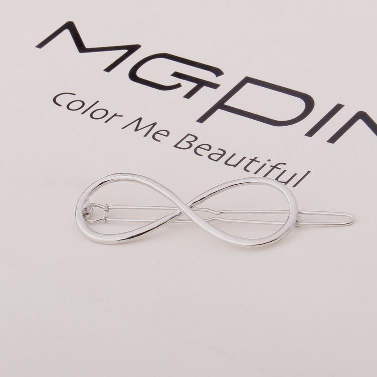 A028 Triangle Moon Circle Geometric Hair Clip - European & American Style Hair Accessories