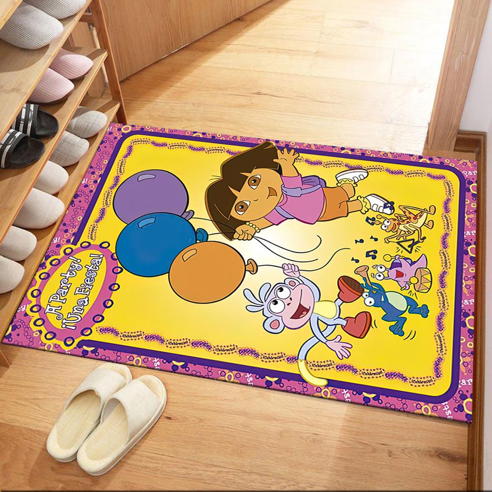 Dora Explorer Floor Rug Office Rug Design for Living Rooms Entryway Playrooms Dining Room Anti-slip Rug Office home decor Perfect Gift for Women/Men