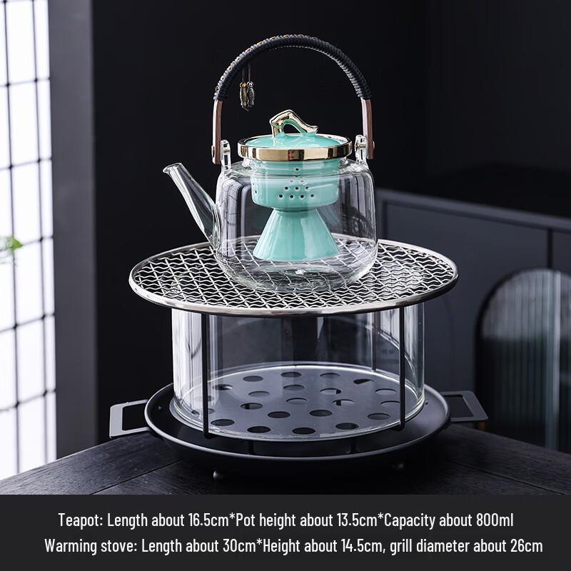 Handun Outdoor Camping Glass Charcoal Tea Stove