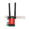 PCIE WiFi Pro Adapter 600 Mbps Ultra Low Latency 5G 2.4G Dual Band PCIE Wireless Adapter for Desktop PCs