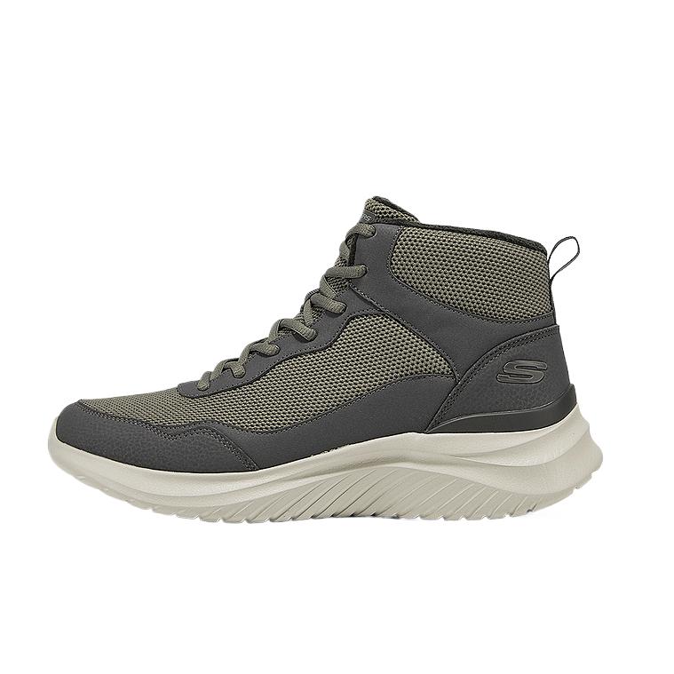 Skechers Sport Mens Fashionable Versatile Snow Boots Men boots Dark-Gray Brown 8790340-DKTP 39.5