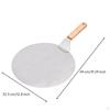 Wood Handle Pizza Peel Stainless Steel Transfer RustResistant Cooking Tool for Oven Oak