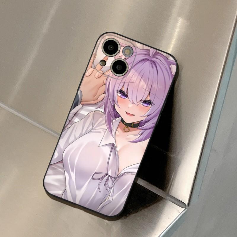 Nekomata Okayu HOLOLIVE Phone Case FOR IPhone 14 13 11 12 Pro 8 7 Plus X 13 Pro MAX XR XS MINI SE 2020 Black Covers