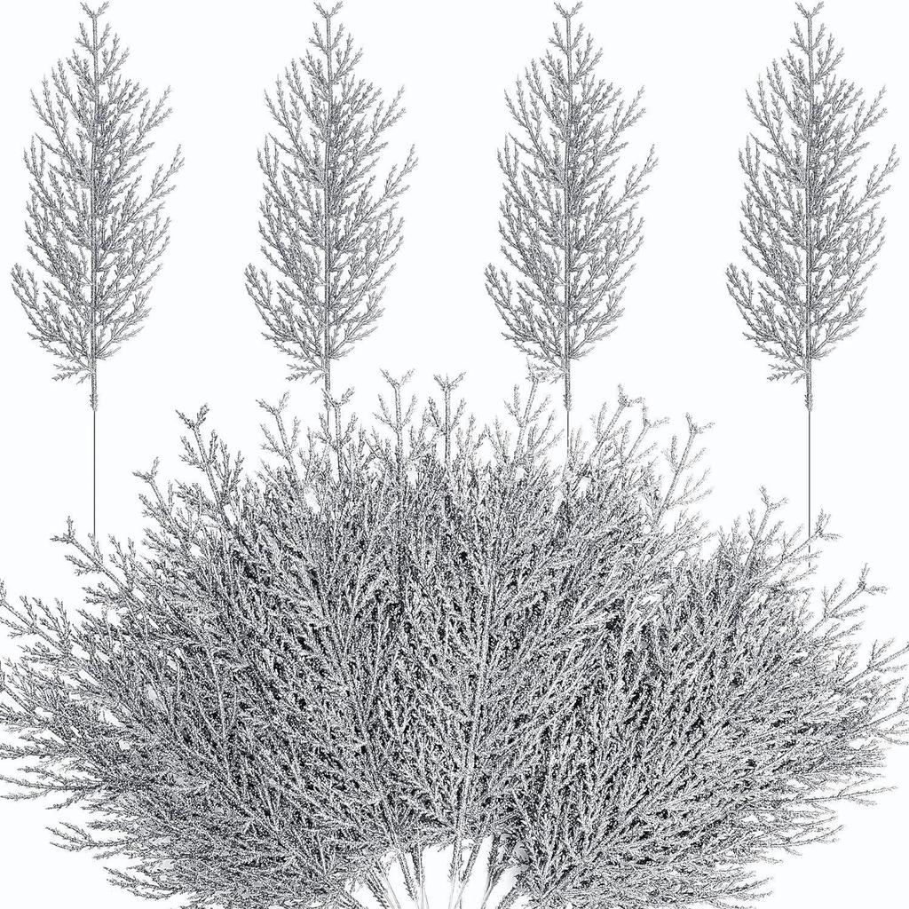 Artificial Green Pine & Cypress Branches for Christmas Wreaths and Floral Arrangements