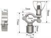 1/2" BSP Male X Fit 1/2" 3/4" 1" -12" Inch 12.7-305mm Tube OD 304 Stainless Steel Pipe Support Clamp Hanger Bracket Sanitary