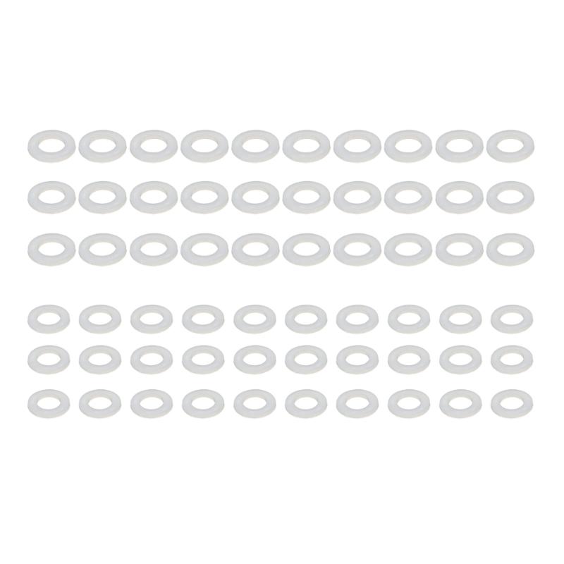 

60pcs White Nylon Spacers Multipurpose Nylon Washers Accessories Ideal For Furniture Assembly And Mechanical Repair