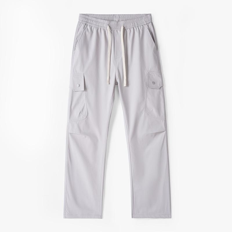 Men S Summer Thin Straight Loose Cargo Pants Quick Dry Casual Trousers M