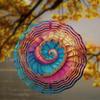 Hängender Windspinner 10 Zoll Dynamisches Künstlerisches Design für Balkon Garten Dekoration 360 Grad Haken Feder Sommer Außen Hängendes Ornament Geschenk