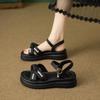 Mode Damen Freizeitschuhe Neu Kawaii Perlenkette Mary Jane Damen Schuhe Mode Vielseitige Lolita Slipper Outdoor Sandalen