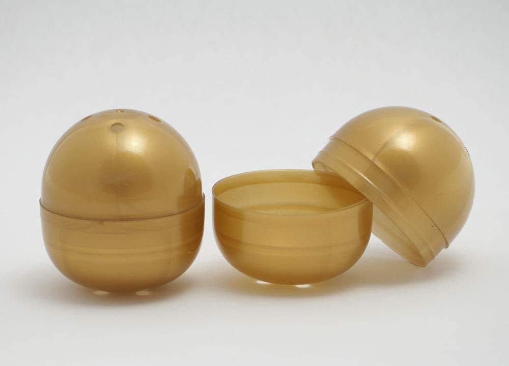 Amuse 48mm Empty Gachapon Made In Pack of For Commercial Use Capsules, Capsules, Japan, Gold, 10,