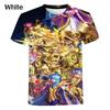 Herren Damen Streetwear T-Shirt Die Ritter des Zodiac Saint Seiya 3D T-Shirts Rundhals Grafikdesigner Kurzarm Oberteil