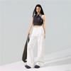 Spring Summer Firework Bling Rhinestone Wrinkle Resistant Four Way Stretch Drape Micro Flare Casual Denim Pants For Ladies Casual Denim Trousers
