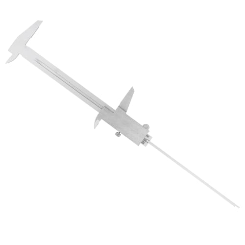 Vernier Caliper, 150mm/200mm/300mm High Carbon Steel Caliper, Measuring Gauge for Measuring Width, Outer Diameter, Inner Diameter, and Depth (0-150mm)