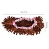 1 Piece Reusable Detachable Washable Household Floor Cleaning Slipper Mop Shoes Cover (Coffee)