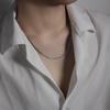 Boys' Hip-Hop Titanium Steel Clavicle Necklace - Trendy, Simple, No Fade, Versatile