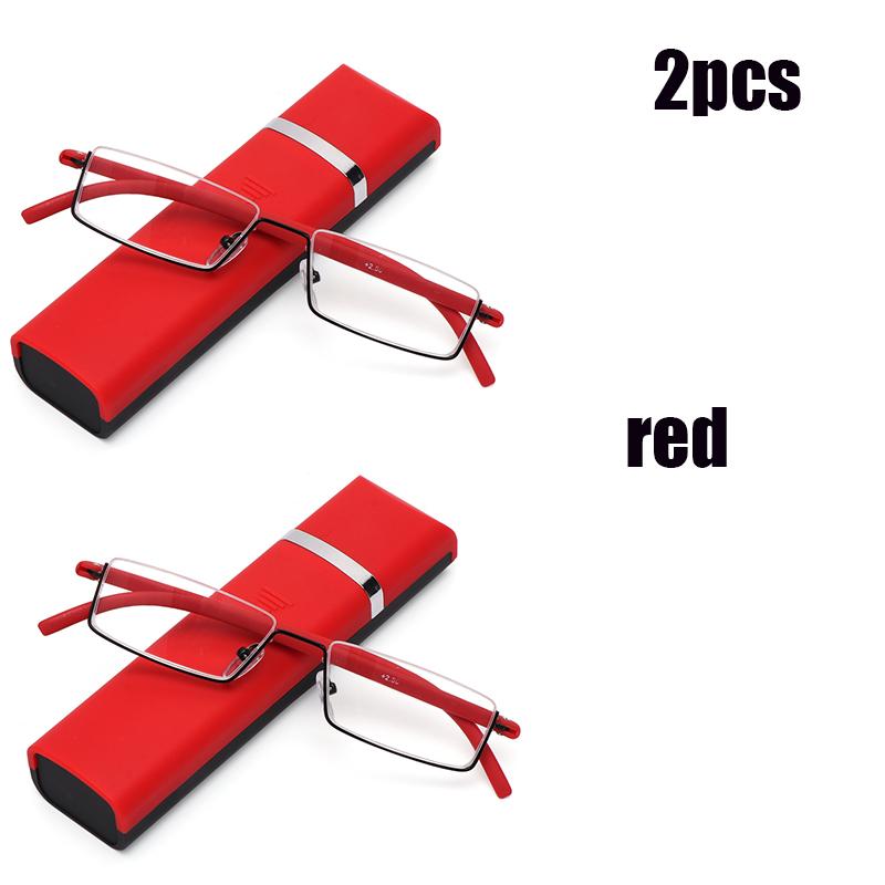 IENJOY TR90 Reading Glasses Anti-Blue Light Reading Glasses Men Half Frame Prescription Eyeglasses Male Eyewear With Case1.0-4.0