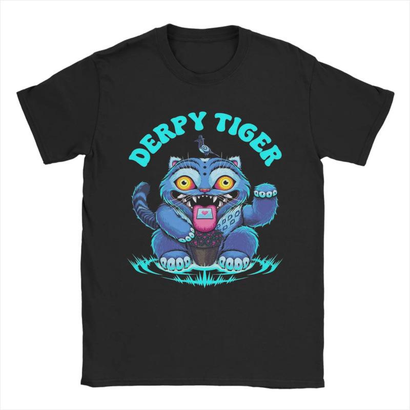 Fashion Women T-Shirt Derpy Money Tiger Kpop Demon Hunters T-Shirt S чёрный