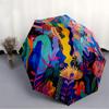 1pc Ocean Life Automatic Open/Close Umbrella with Windproof, Functional Design, 8-Rib Sturdy Canopy
