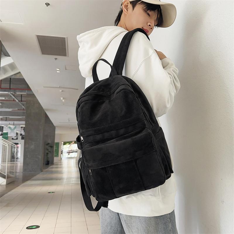 Stylish Backpack for Men and Women with Multiple Pockets and Front Zipper Design