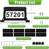 Solar Operated Mailbox Light with Auto On Off Function Waterproof Design Solar Address Light Suitable for Outdoor Use M4YD